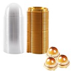 100 Pack 2 Inch of Clear plastic mini cake box muffins box cookies cookies mu...