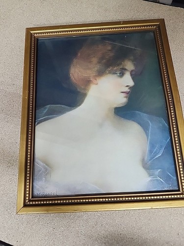 Henri Rondel signed Framed Picture 12.5 X 15.5 - Picture 2 of 9