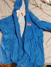 Vintage Shorty's Skateboard Jacket Windbreaker Blue Made In USA Size Medium
