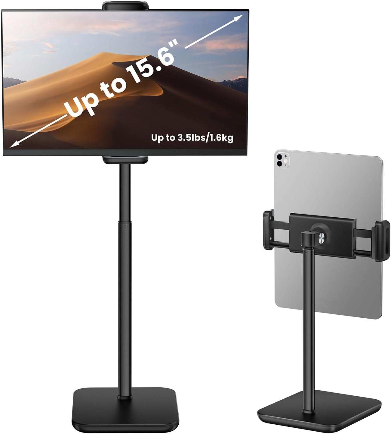Height Adjustable Tablet Stand, 3.5Lb (1.6Kg) Max Support, up to 18"" Tall, Slim