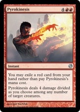 1 x Pyrokinesis - Duel Decks: Heroes vs Monsters - Moderate Play - MTG