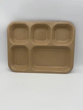 Vintage 1979 US Military Mess Hall Tray 5 Compartment Halsey Inc Scranton PA