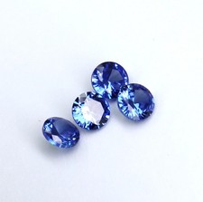 4 Pcs Natural Blue Sapphire 3.80 Ct Loose Gemstones Round Cut CERTIFIED