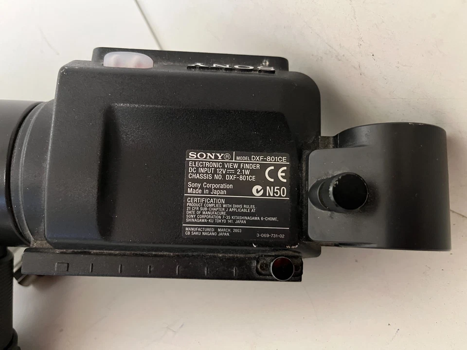 Sony DXF-801CE Electronic Viewfinder Peaking Contrast Bright Tally Good Used - Image 2 of 4