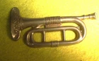 1858 PERIOD TRUMPET INSIGNIA WITH BACK LOOPS BANNERMAN SURPLUS