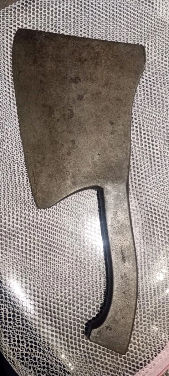 ANCIENNE FEUILLE DE Boucher Hachoir De Découpe Acier Fondu Vintage EUR 12,00 - FR