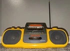 VTG Sony Sports Boombox CFS-905 Yellow Mega Bass Portable - Tested No Power Cord