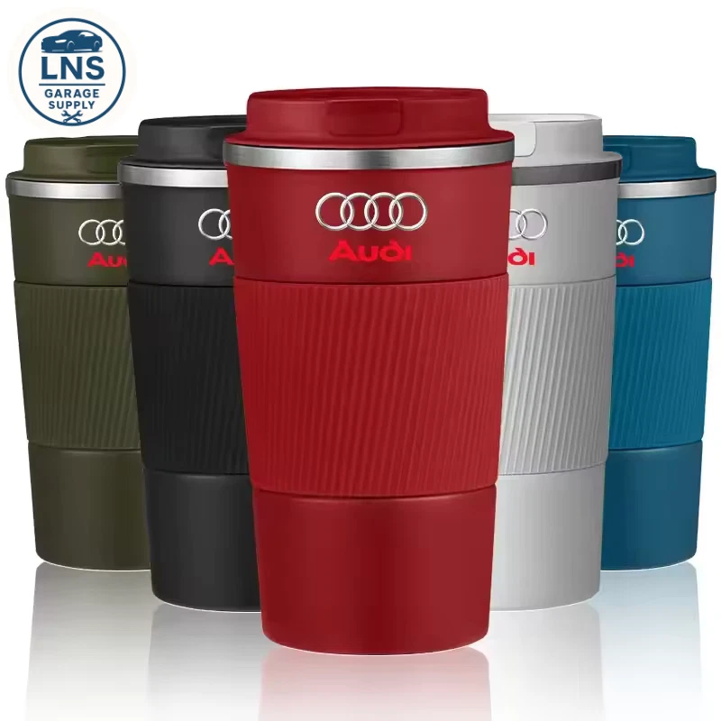 1 pieza taza de café térmica café coche termo taza viaje termo taza para Audi Foto 2 de 4