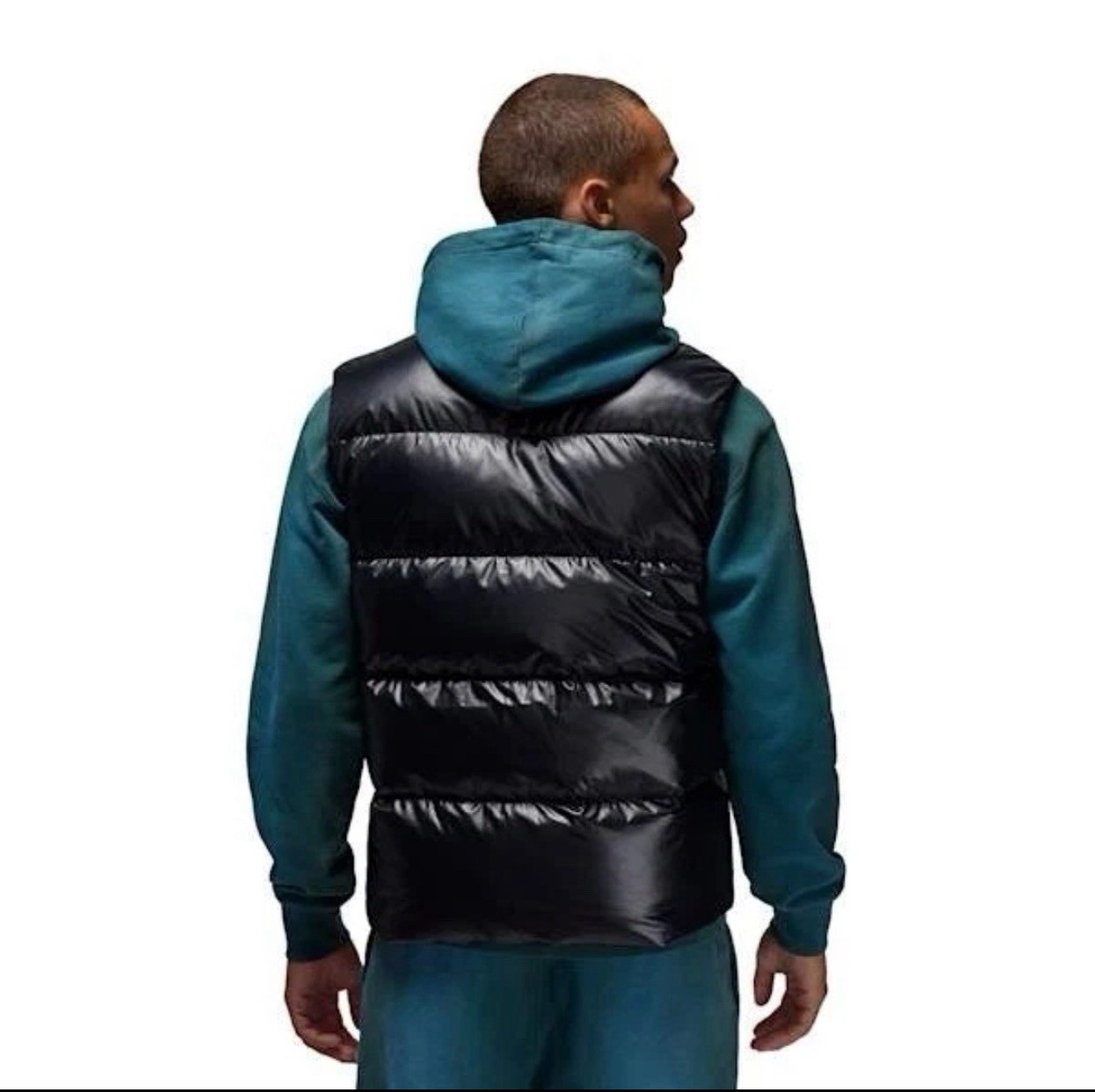 Nike Therma Fit Air Jordan Flight Down Puffer Vest Black Mens Sz