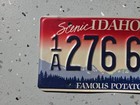 IDAHO LICENSE PLATE  SCENIC - FAMOUS POTATOES 🥔 GOOD CONDITION  — photo 2