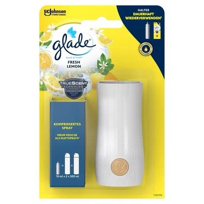 Glade Touch & Fresh Lufterfrischer Halter inkl.1 Nachfüller Fresh Lemon 10ml NEU