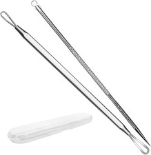 Stainless Steel Blackhead Remover Pimple Extractor Surgical Grade Acne Treatment