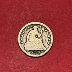 (1) Beautiful Antique 1853-P Seated Liberty Half Dime CHOICE G-GOOD NICE FILLER