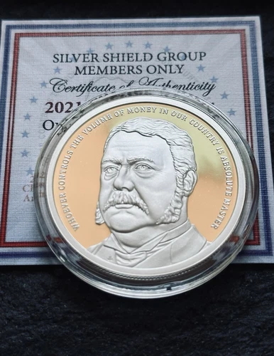 2021 Silver Shield CHESTER ARTHUR - 1oz Proof - #21 in the "Presidents" Series