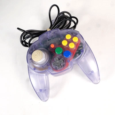 Manette Pad Controller Nintendo 64 N64 Hori Pad Mini Clear Purple - Photo 1/4