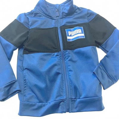 PUMA Track Jacket Boys' 3T Blue Toddler Full Zip Iconic Logo