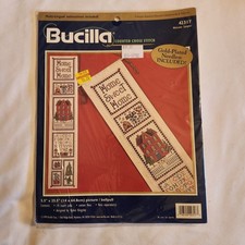 Vtg. BUCILLA Counted Cross Stitch Kit 42317 WELCOME SAMPLER Vtg. 1999 New