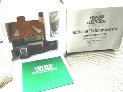 Dept 56 Dickens Village Series David Copperfield Betsy Trotwood's Cottage MIB