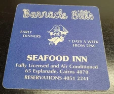 Barnacle Bills Seafood Inn Fosters Beer drink coaster