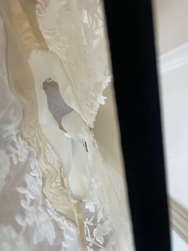 RIME ARODAKY 10 UK White embroidered tulle and crepe mini dress RRP £830 - Picture 8 of 10