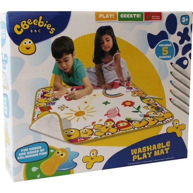 Bbc Cbeebies Water Doodle Scribble Washable Play Mat Set Boys