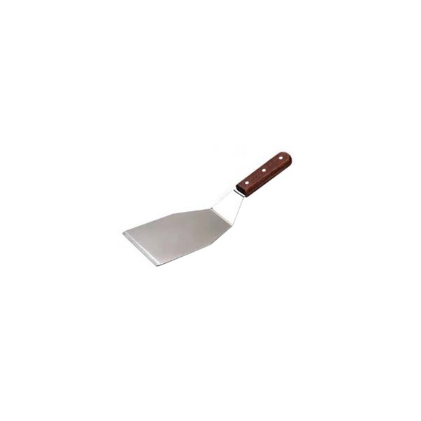 Grillwender Spachtel Edelstahl Holzgriff KüChe Pfannenwender Bratenheber 32Cm-image
