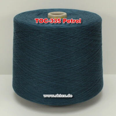 335 Petrol TVU Ocean Nm 30/2 Baumwolle Acryl Strickgarn Häkelgarn Garn Kone