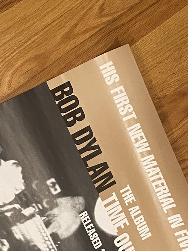 VINTAGE 1997 BOB DYLAN POSTER - Time Out Of Mind - 1997 UK Promo Tour 20”x30” - Bild 3 von 6