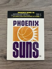 1981 Fleer Basketball - PHOENIX SUNS Team Logo Sticker Card NM  Ver 1
