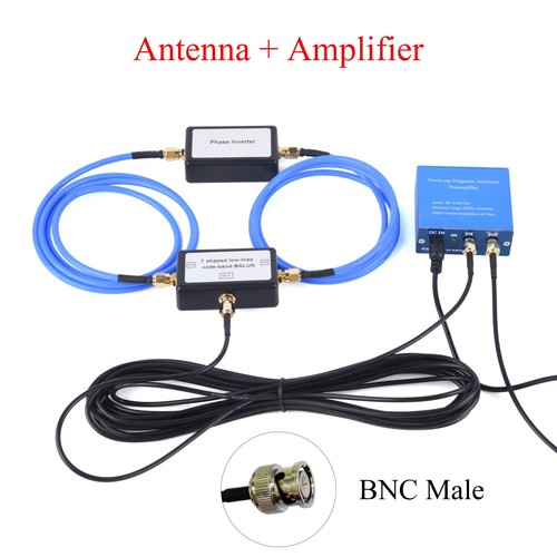 Amplificatore Antenna Magnetico 250mW Passivo Loop Antenna SMA/BNC/3.5MM Audio Nuovo - Foto 21 di 22