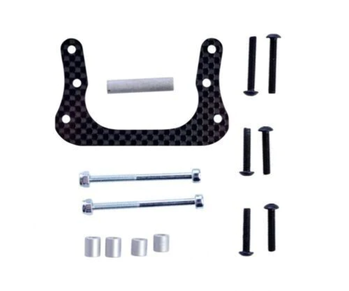 Carson 500530932 Tamiya DT03 Carbon Fibre Reinforced Damperstay (2mm), NEW