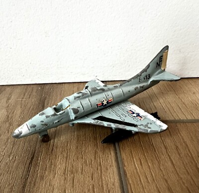 Vintage US Navy A-4E Skyhawk A130 Diecast Fighter Jet Airplane