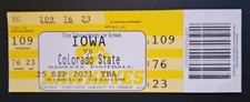 Iowa Hawkeyes Colorado State Rams Football Ticket 9/25 2021 Sam LaPorta TD Lions