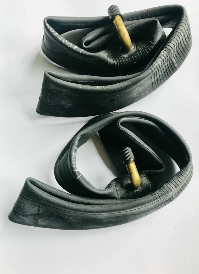 2 x Schlauch 12 1/2 x 2 1/4 Kinderwagen, Dreirad Autoventil Winkelventil,Veloce