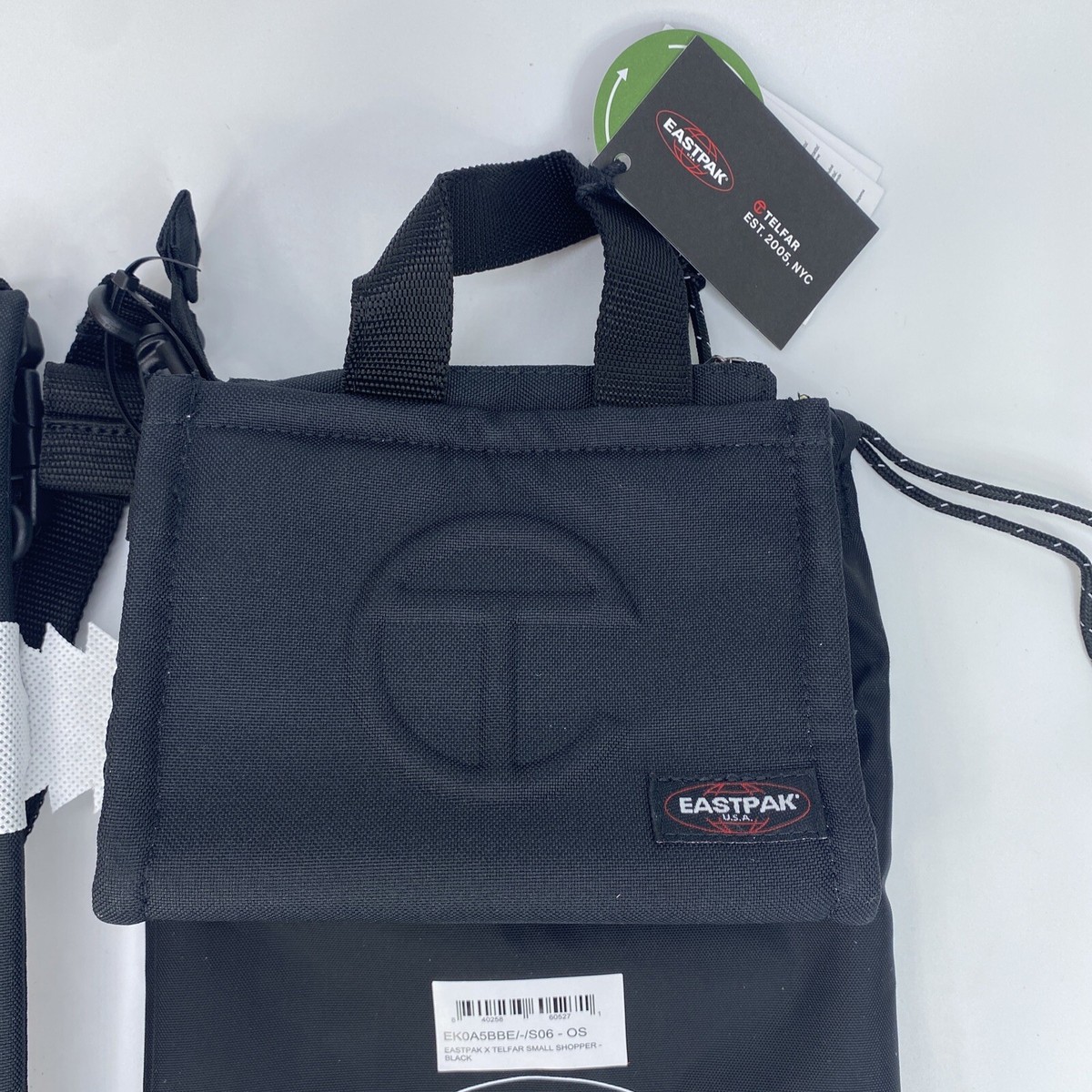 Telfar x Eastpack Black Medium‎ Drawstring Nylon Dustbag Backpack NEW Brand New Telfar x Eastpak Small Backpack Carry On Bag Black  main image 2
