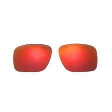 Walleva Fire Red Polarized Replacement Lenses For Oakley Holbrook XL Sunglasses