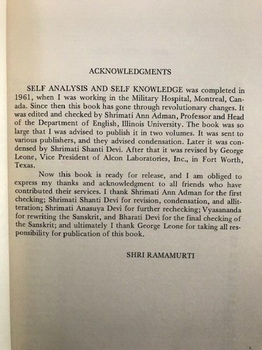 Shri Ramamurti Mishra. Self Analysis and Self Knowledge. - Picture 4 of 4