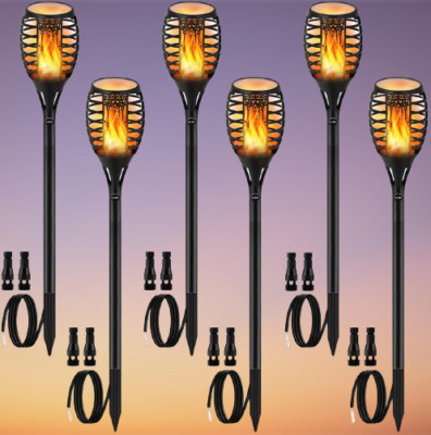 Low Voltage Landscape Torch Lights LUYE Outdoor Wired LED Torches Lights