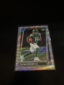 Elijah Moore 2021 Donruss Optic Silver Wave Prizm /299 RC Jets 216
