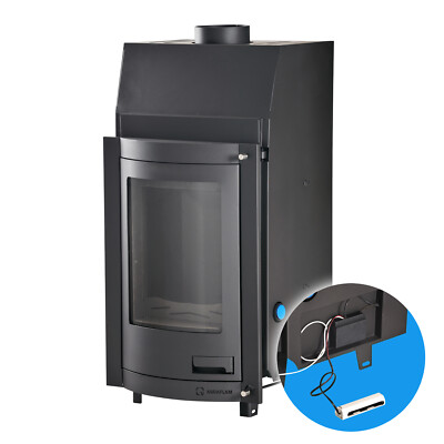 Aquaflam 7 Panorama Wasserführender Kamineinsatz 7 kW Basic-Steuerung Kaminofen
