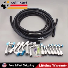 A/C Air Conditioning Ext Length Hoses & Fittings & O-rings Kit Universal