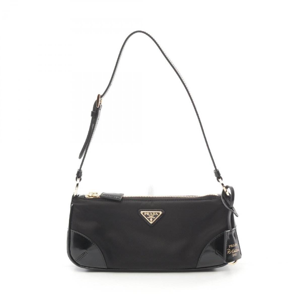 Vintage 1990s 2000s PRADA Milano Nylon Leather Lizard