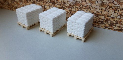 Plaque Tournante Ho Lot De 10 Palettes De Train HO Avec Cartons - Décor Fait Main En Plastique Maquette Ho - Foto 11