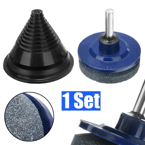 Mower Blade Balancer + Sharpener Set For Lawn Mower Tractor Garden Tools Kit CS - Photo 3/11