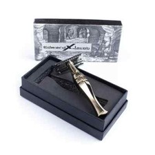 EXJ Heavy Duty Double Edge Safety Razor - Gold Finish - Clean & Perfect Edges