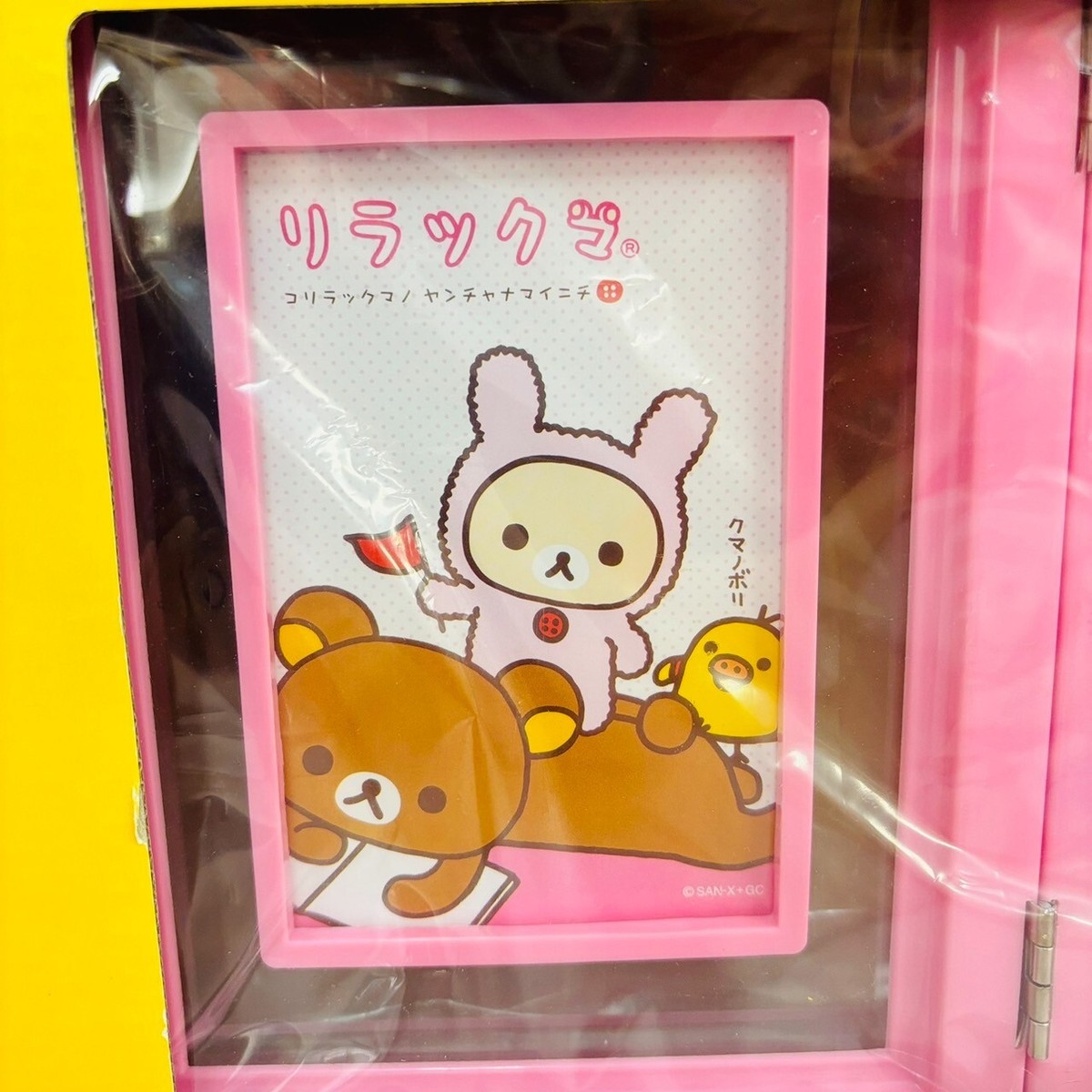 San-x Rilakkuma Korilakkuma Photo Frame Pendulum Clock Pink Bear