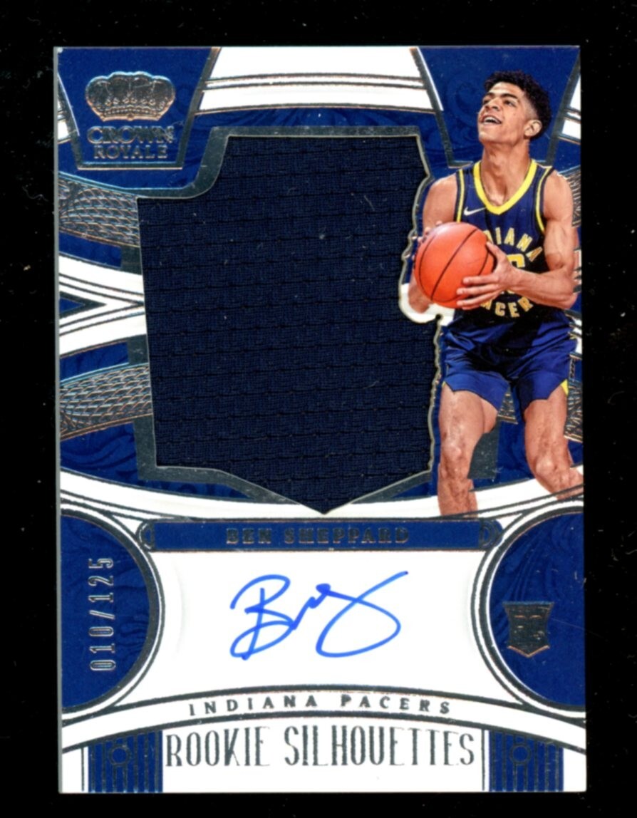 2023-24 Panini Crown Royale Rookie Silhouettes Ben Sheppard RC PATCH AUTO /125