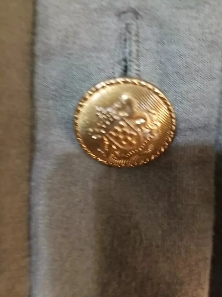 Chaqueta Blazer Ralph Lauren De Colección Para Mujer Talla S M Suave Verde Cresta Bolsillo  Foto 4 de 4