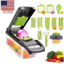 14-In-1 Vegetable Fruit Chopper Cutter Food Onion Veggie Dicer Slicer Kitchen