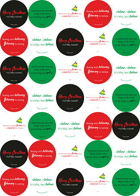 Papieraufkleber Weihnachten 37 mm rund drei Blatt viele Designs